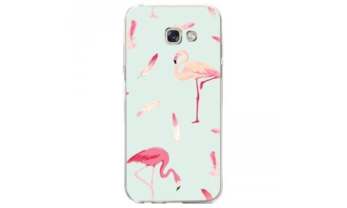 Coque souple pour Samsung Galaxy A5-2017 SM-A520F avec impression Motifs flamants roses