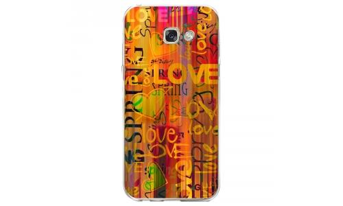 Coque souple pour Samsung Galaxy A5-2017 SM-A520F avec impression Motifs Love Spring