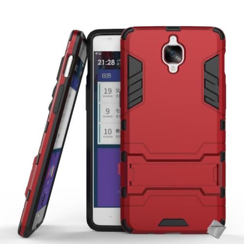 Housse etui coque rigide anti choc pour OnePlus 3T - ROUGE