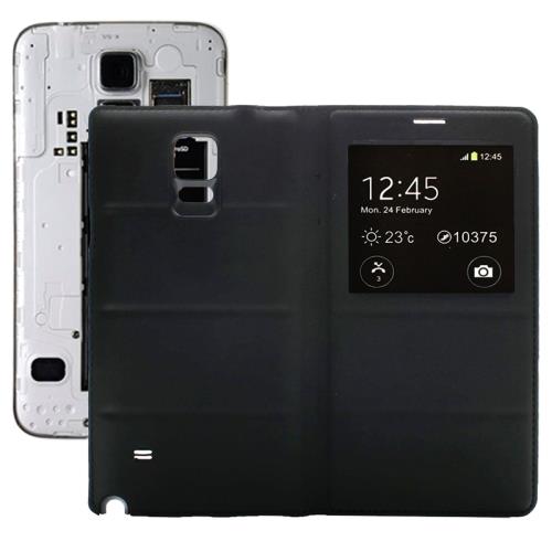 Galaxy Note 4 Housse en cuir PU Complète arrière origine Bleu ALS20200