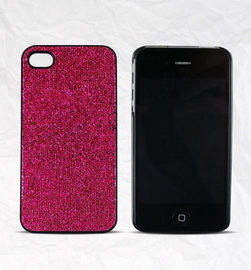 Xcessor Brillant Poussière d'étoiles Dur Dos Étui Coque Pour iPhone 4 et 4S. Pourpre