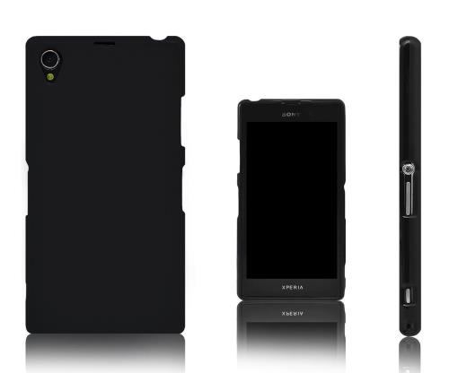 Xcessor Étui Coque Flexible en Gel TPU Gel Pour Sony Xperia Z1 Compact. Noir