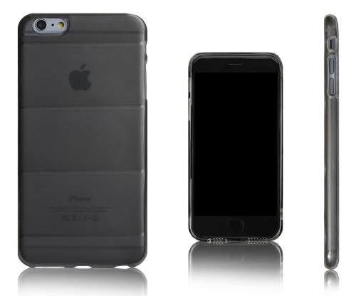 Lilware Courbe TPU Gel Étui Pour Apple iPhone 6 Plus. Design Robuste et Flexible. Gris / Transparent