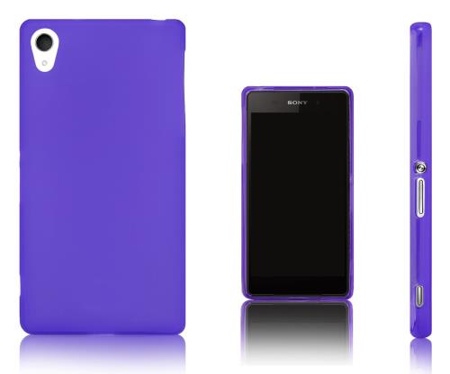 Xcessor TPU Étui Coque Pour Sony Xperia Z2. Pourpre / Transparent