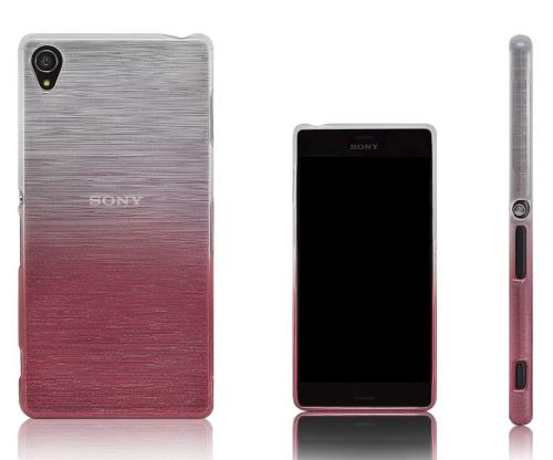 Xcessor Transition Couleur - Étui Coque Pour Sony Xperia Z3. Rosa / Transparent