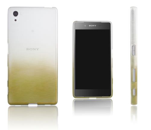 Xcessor Transition Couleur - Étui Coque Pour Sony Xperia Z5. Or / Transparent