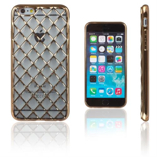 Xcessor Lustré Étui Coque Pour Apple iPhone 6 / 6S. Transparent / Couleur Dorée