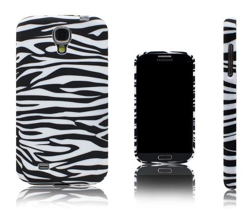 Xcessor Zèbre Rayure Étui Coque Pour Samsung Galaxy S4 i9500. Noir / Blanc