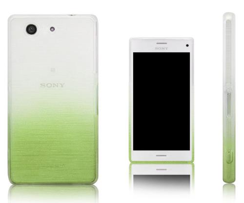 Xcessor Transition Couleur - Étui Coque Pour Sony Xperia Z3 Compact. Vert / Transparent