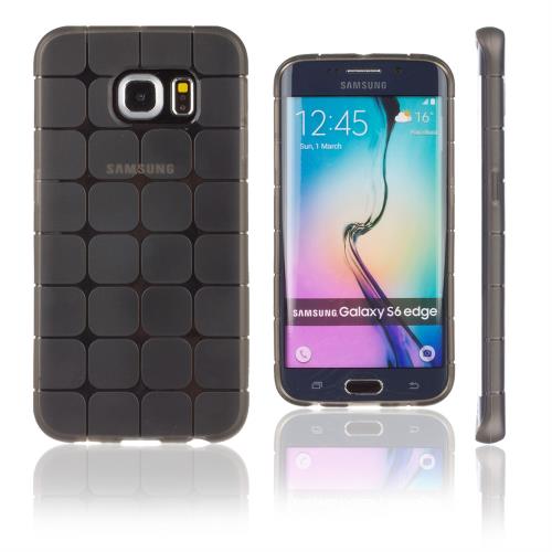 Xcessor Octogone Étui Coque Flexible En Gel TPU Pour Samsung Galaxy S6 edge SM-G925. Gris / Semi-transparent
