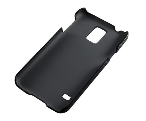 Xcessor Fibre de Carbone Étui Coque De Protection en Plastique Dur Pour Samsung Galaxy S5 i9600. Noir