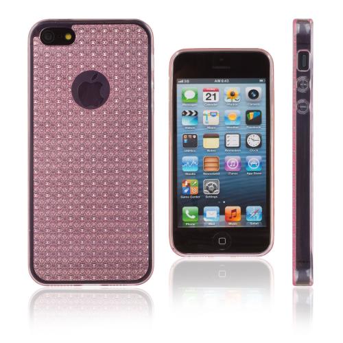 Xcessor Cristal Éclat Glossy Étui Coque Pour Apple iPhone SE / 5 / 5S. Transparent / Rose