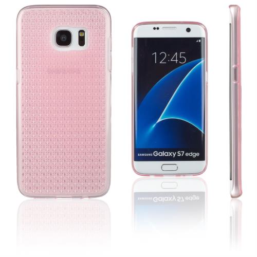 Xcessor Cristal Éclat Glossy Étui Coque Pour Samsung Galaxy S7 Edge SM-G935. Transparent / Rose