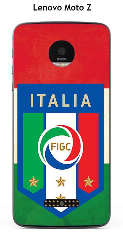 Coque Lenovo Moto Z design Foot Italie fond drapeau
