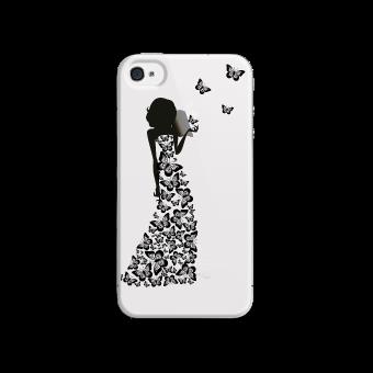 Coque Samsung Galaxy J3 2017 Silicone motif Silhouette Femme Papillons