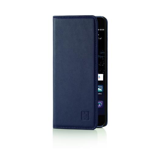 Étui Huawei P10 [Classic Wallet] par 32nd® en Cuir - Bleu Marine