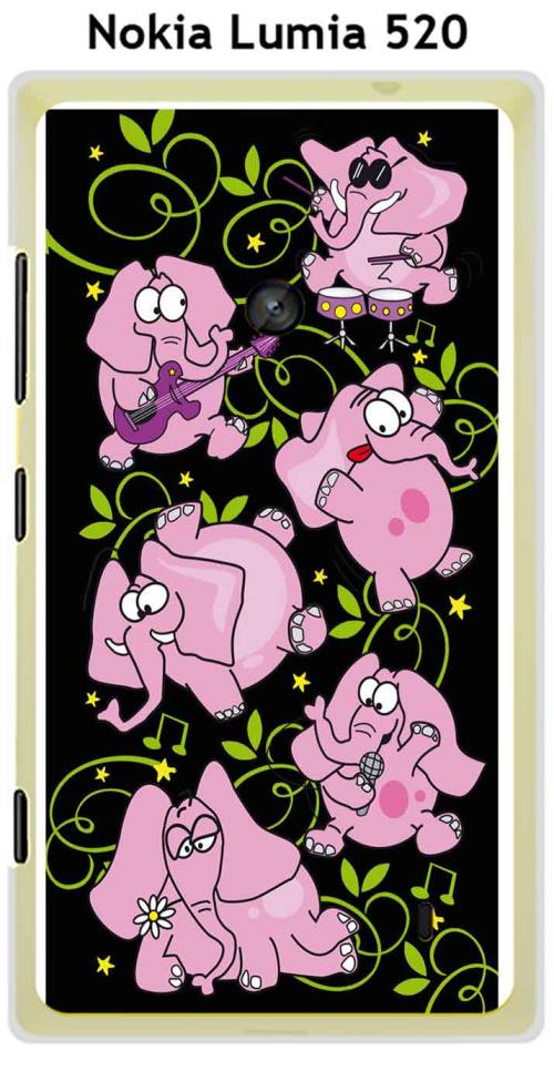 Coque Nokia Lumia 520 design Elephants