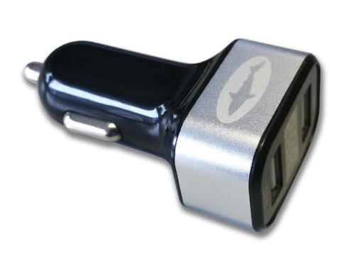 Double Chargeur Usb Reekin Voiture 3.1A (Avec Affichage Des Ampères)