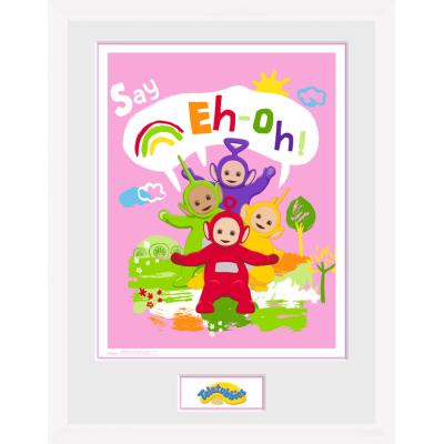 Photographie encadrée Teletubbies Eh Oh (Blanc)