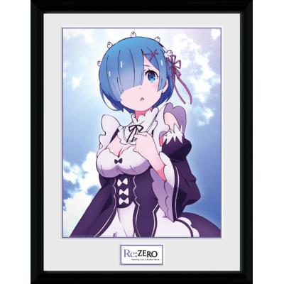 Photographie encadree Re-Zero Rem Clouds 30x40cm
