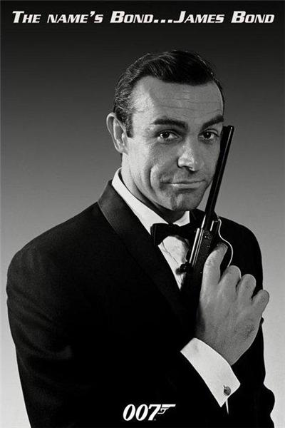 Affiche de James Bond Sean connery
