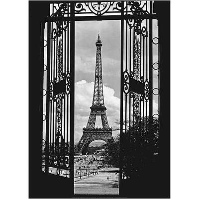 Affiche 50x70 cm La Tour Eiffel, 1909 / Eiffel Tower Through Gates, 1909 / Eiffelturm, 1909