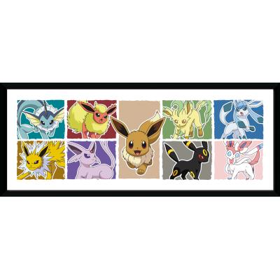 Affiche Pokemon Eevee Evolution 30x75 cm