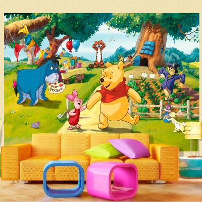 Papier peint Winnie l'Ourson Anniversaire Disney