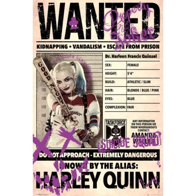 Affiche Maxi Suicide Squad Harley Wanted