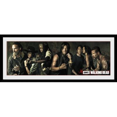 Photographie encadree The Walking Dead Survivants 30 x 75 cm