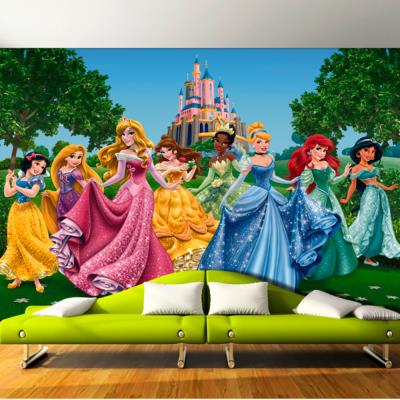 Papier peint Château et Princesses Disney