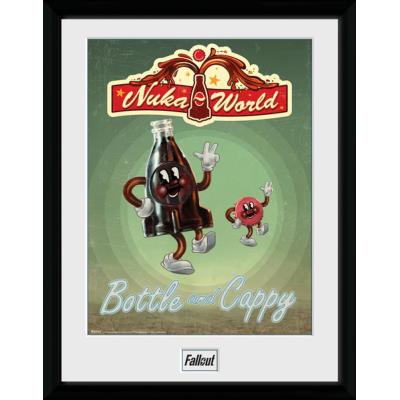 Photographie Encadré Fallout Bottle and Cappy 30 x 40 cm