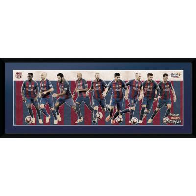 Photographie encadreé Barcelona Joueurs 75 x 30 cm