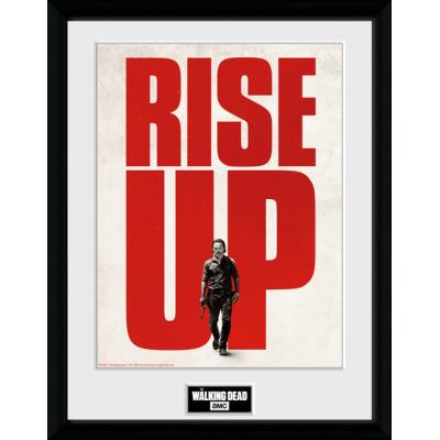 Photographie encadree The Walking Dead Rise Up 30 x 40 cm