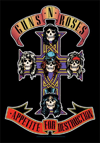 Guns N Roses poster tissu Appetite For Destruction 75 x 110 cm
