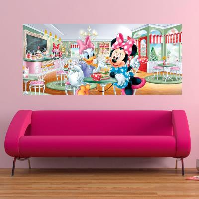 Poster géant Minnie & Daisy au salon de thé Disney