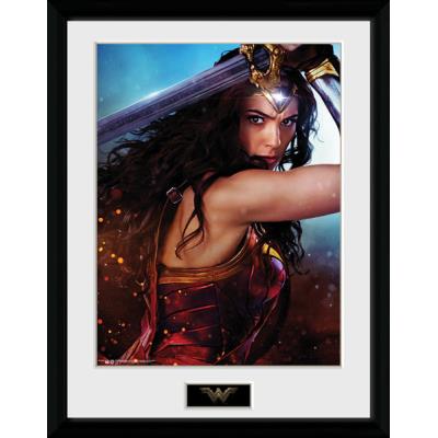 Photographie Encadrée Wonder Woman Défendre 40 x 30 cm