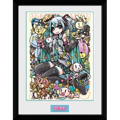 Photographie encadree Hatsune Miku Kawaii 30 x 40 cm