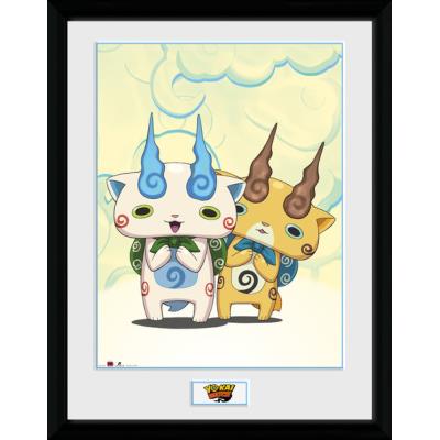 Photographie encadree Yokai Watch Koma Brothers 30 x 40 cm