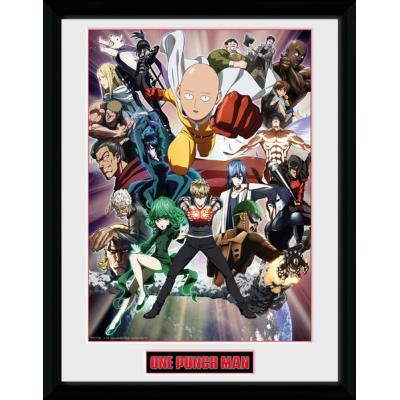 Photographie encadreé One Punch Man Key Art 40 x 30 cm