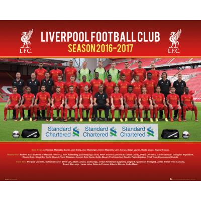Affiche Liverpool Photo de l'equipe 16/17 40 x 50 cm