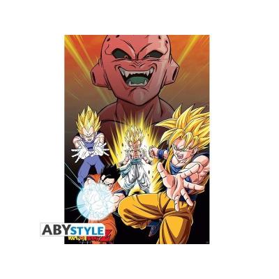 DRAGON BALL - Poster DBZ/ Buu Vs Saiyans roulé filmé (98x68)
