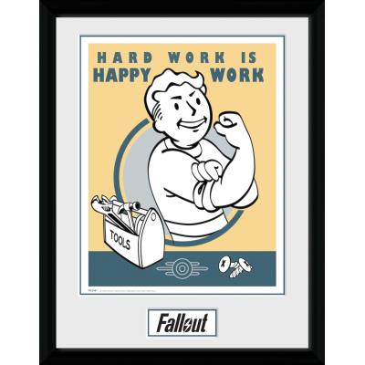 Photographie encadree Fallout Hardwork 30x40 cm