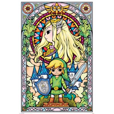Affiche Maxi The Legend of Zelda Stained Glass