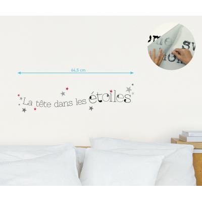 Sticker mural La tête dans les étoiles