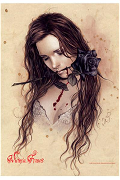 Victoria Francés poster tissu Rosa Negra 75 x 110 cm