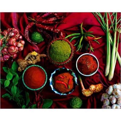 Affiche 24x30 cm Currys, Thaïlande / Curries, Thailand / Currys, Thailand