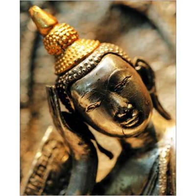 Affiche 24x30 cm Bouddha doré / Golden Buddha / Goldener Buddha