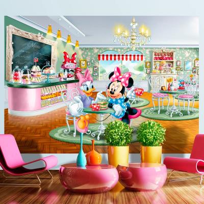Papier peint Minnie & Daisy au salon de thé Disney