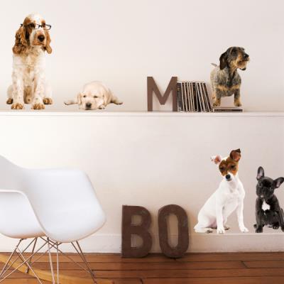Sticker mural Les chiens de compagnie (LABAT )